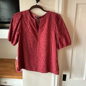 Banana republic eyelet shirt